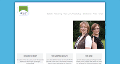 Desktop Screenshot of klc-bueroorganisation.de